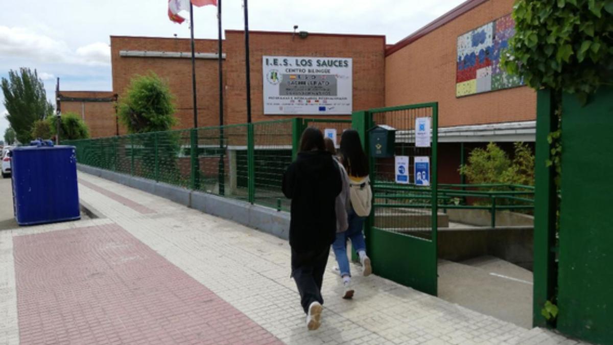 IES Los Sauces de Benavente, donde estudia Lucía Maniega, ganadora del certamen de relato corto de Coca-Cola en la provincia de Zamora