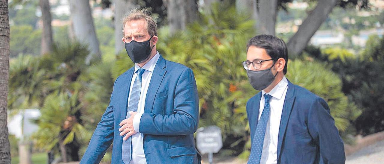 El secretario  de Estado de Turismo  con Negueruela, hoy en Palma.