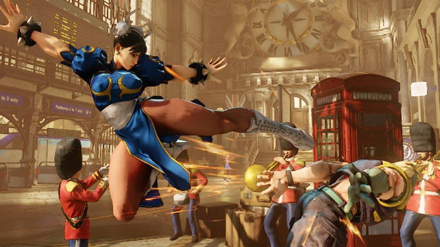 Una escena del nuevo videojuego &#039;Street Fighter V&#039;.