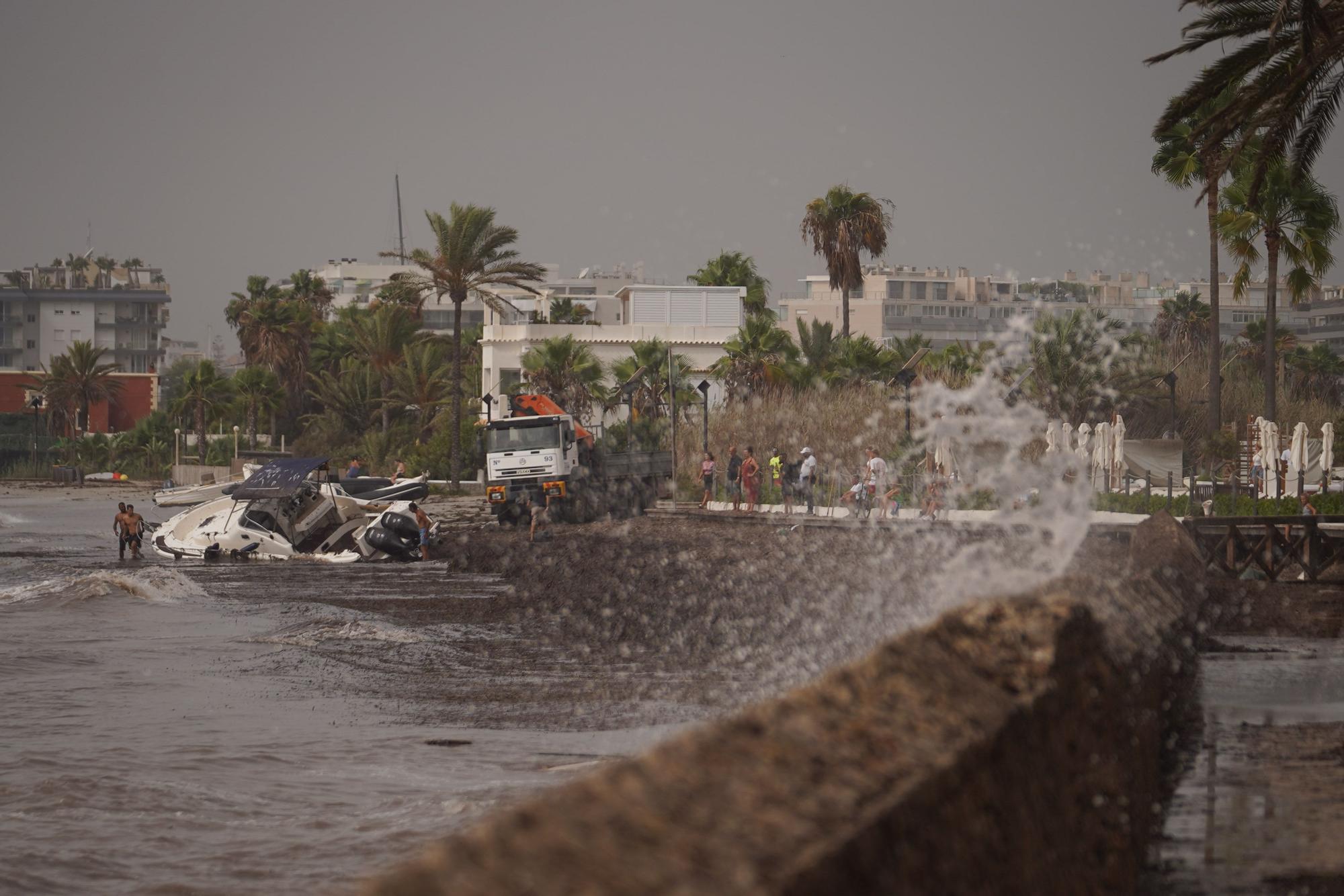 Así ha sido la jornada de limpieza de las playas de Ibiza después del temporal