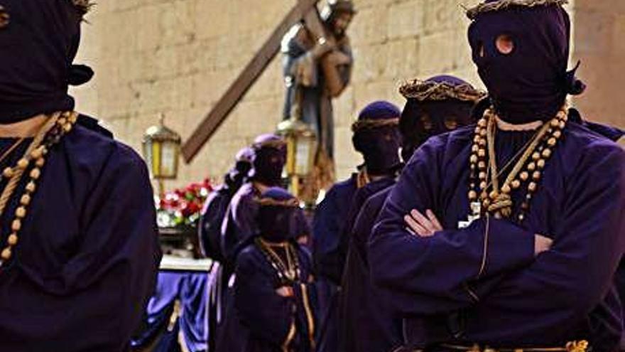 Procesión de los Nazarenos, la tarde del Jueves Santo.