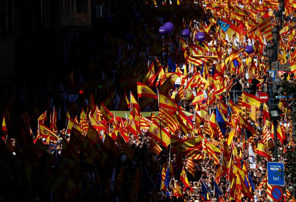 Manifestación en Barcelona por la unidad de España