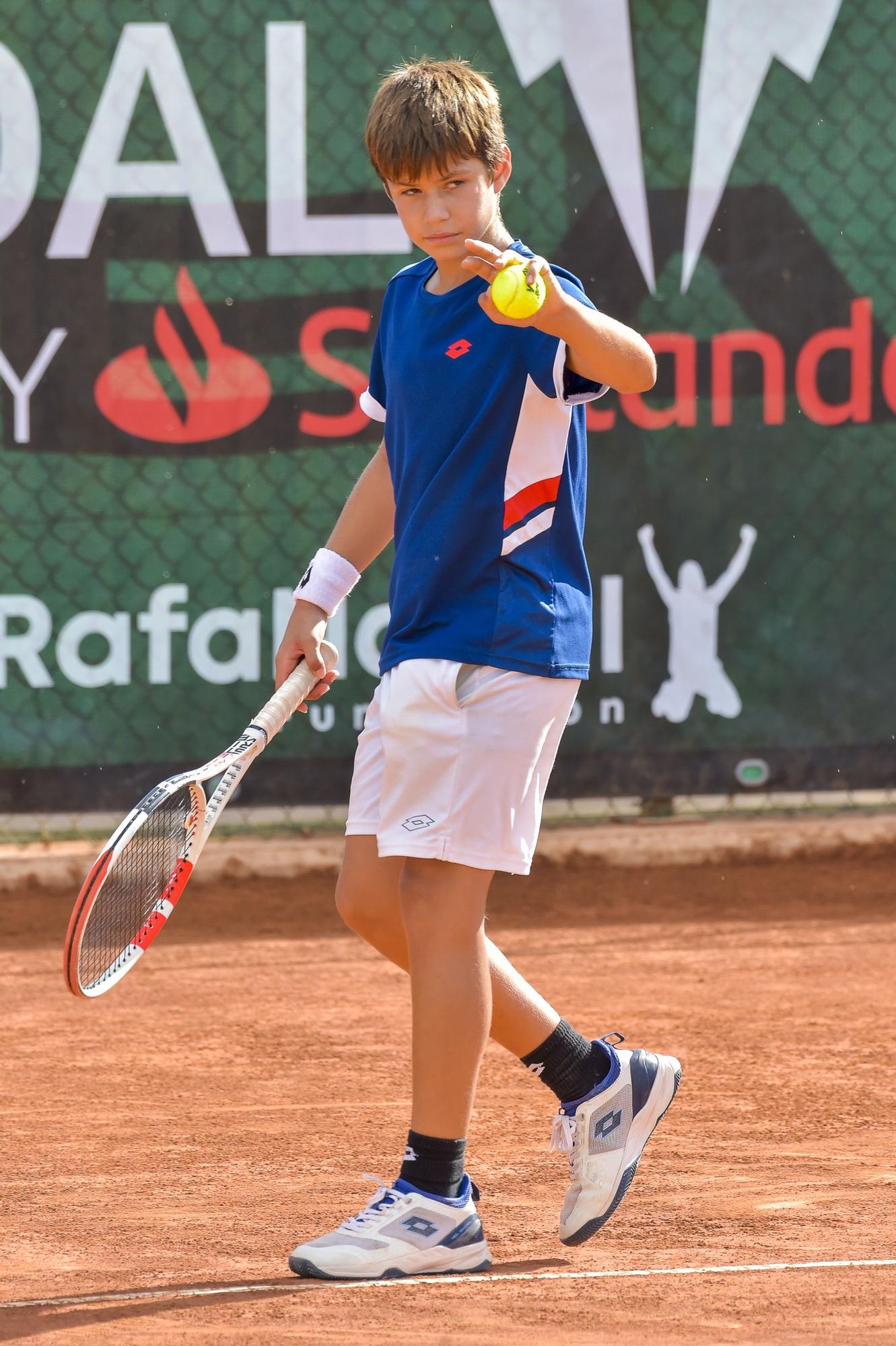 Jaime Alcaraz, hermano de Carlos, en el Rafal Nadal Tour By Santander 2023 que se juega en El Cortijo (Telde)