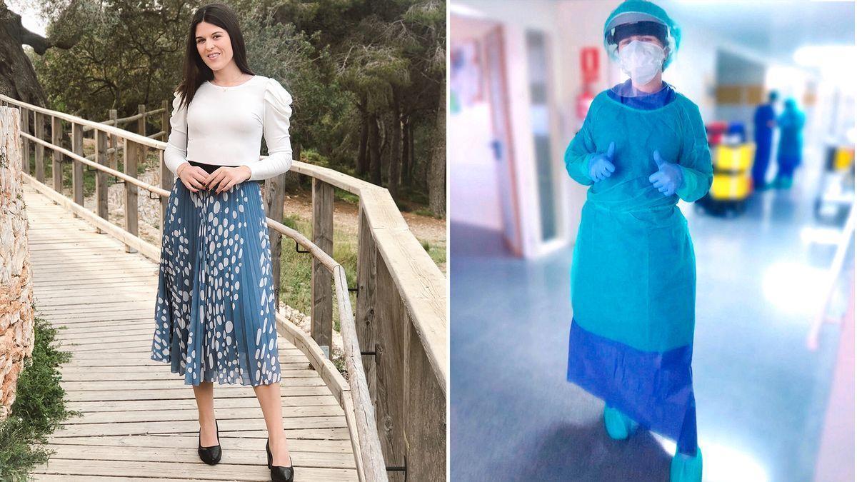 Raquel, la &#039;influencer&#039; que lucha contra el coronavirus en el hospital de Vinaròs