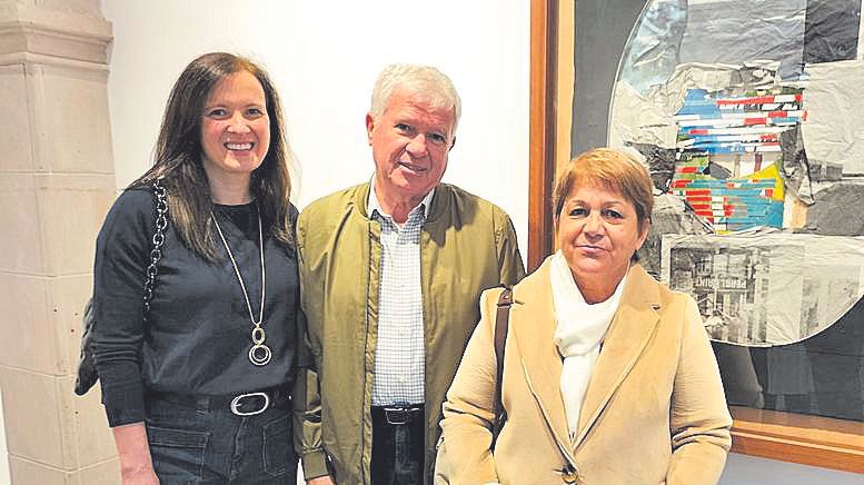 Ylenia Ferrer, Rafael Moll y Margarita Cifre.