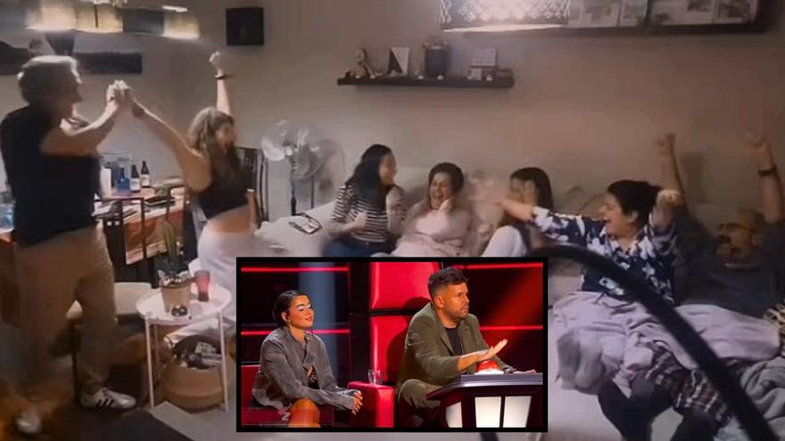 La viguesa Antía pasa a Los Directos de 'La Voz' tras el robo de Pablo López: así reaccionó su familia a los momentazos de la gala