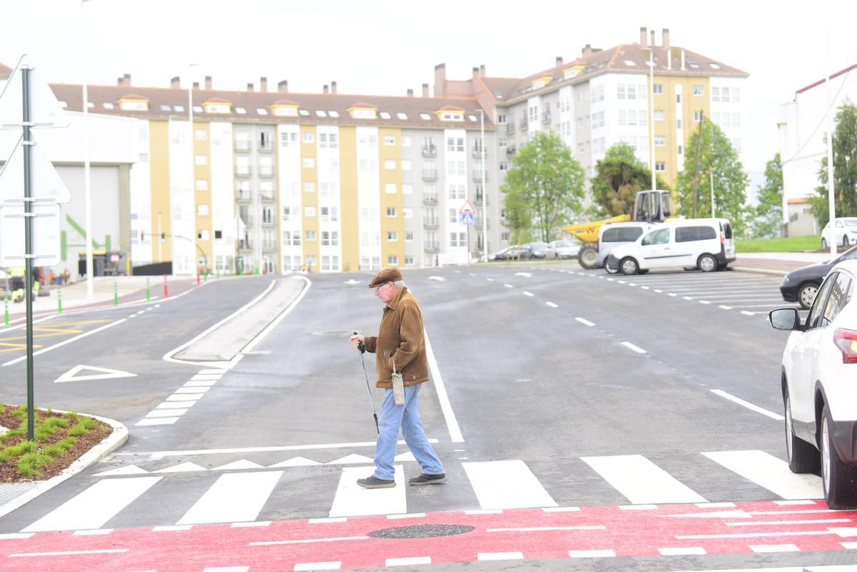 A Coruña estrena el acceso a la estación intermodal desde la avenida de A Sardiñeira