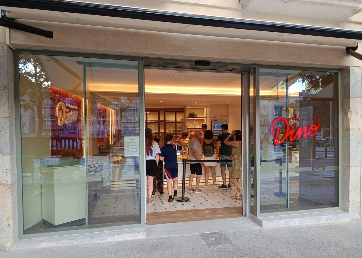 La nova botiga de Gelati Dino a Girona.