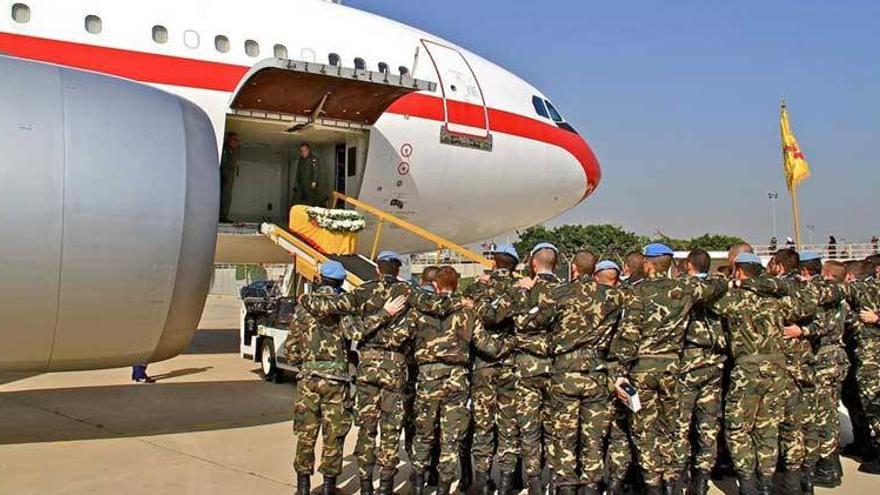 El soldado extremeño fallecido en el Líbano recibe la medalla de la paz de la ONU