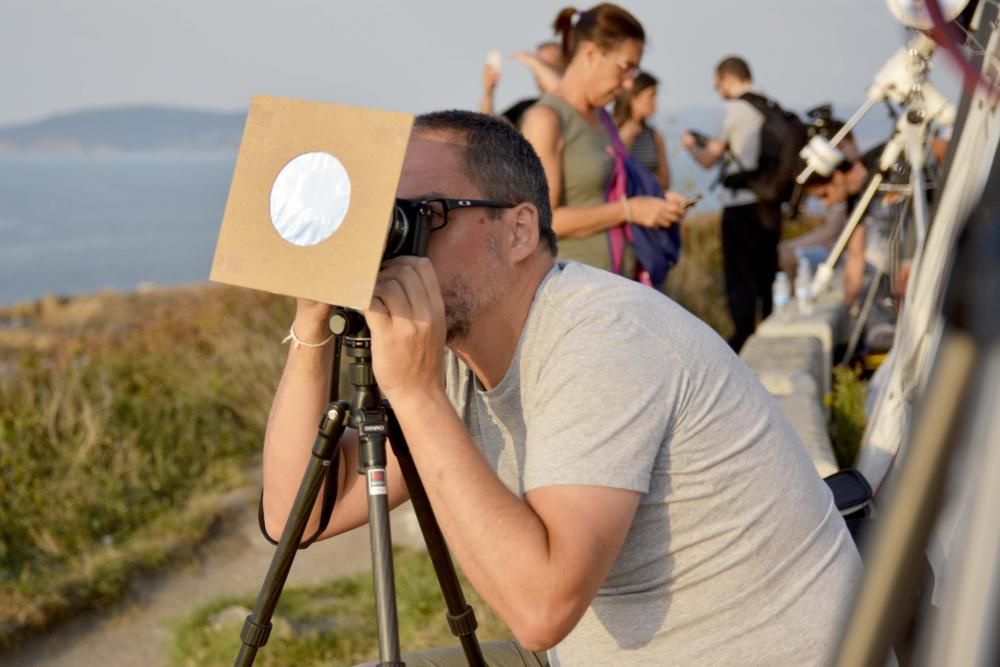 Observación del eclipse de sol en A Coruña