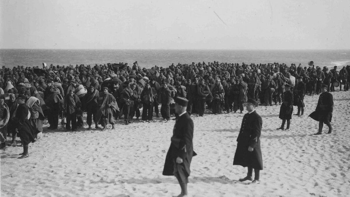 Playa de Argelès, 1939.