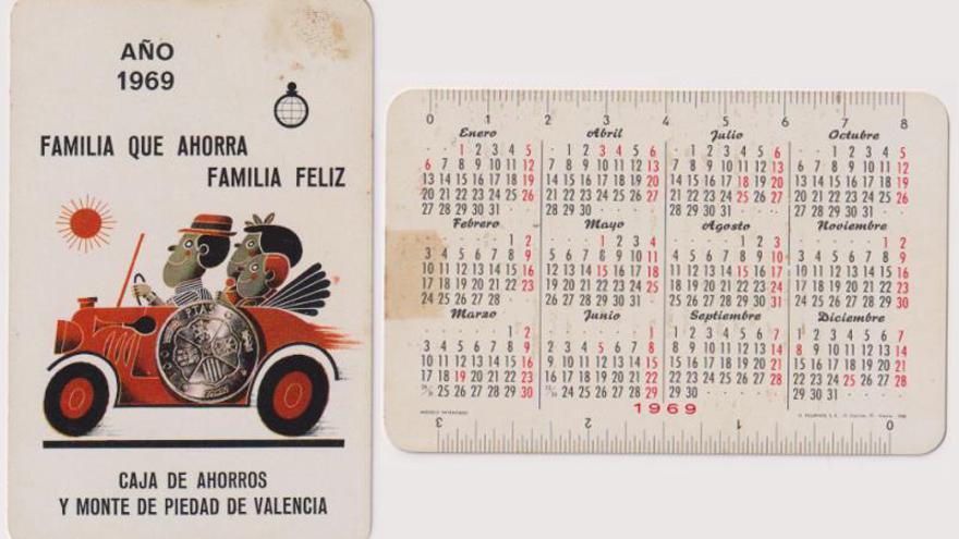 Un calendario de la Caja