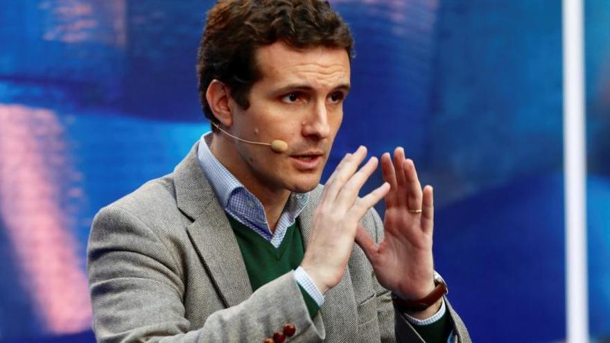 El presidente del PP, Pablo Casado.