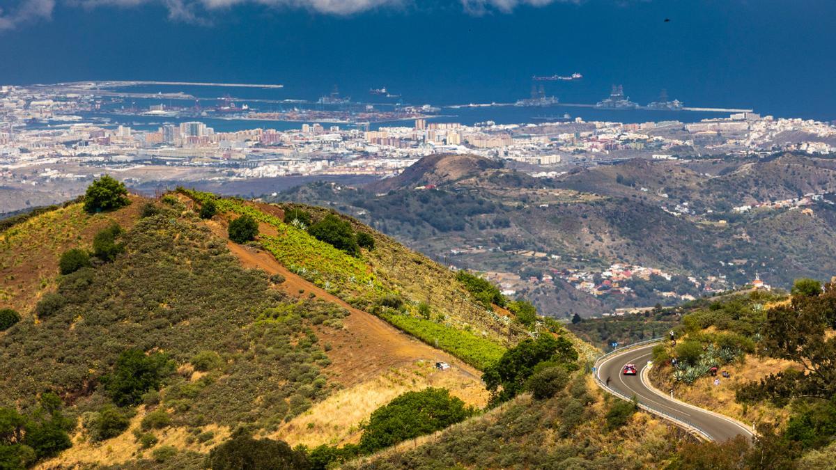Una toma del Rally Islas Canarias en 2023.