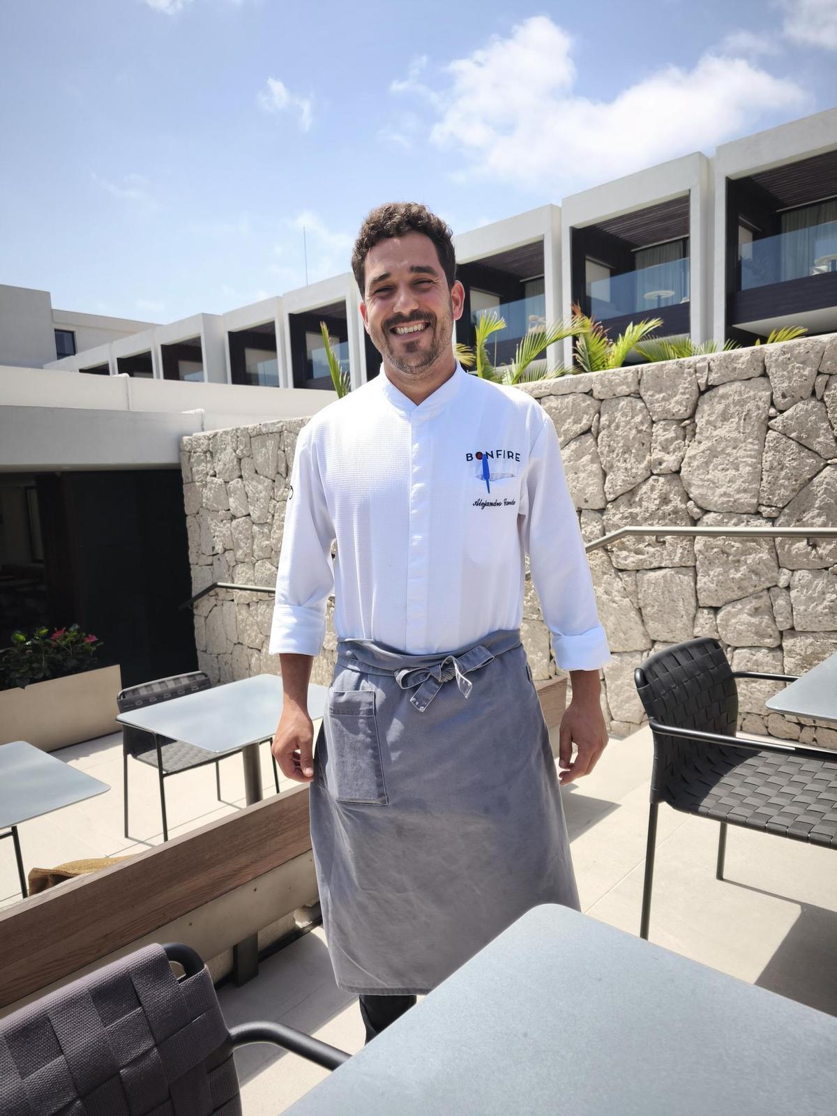 El chef de Bonfire, Alejandro Garrido.