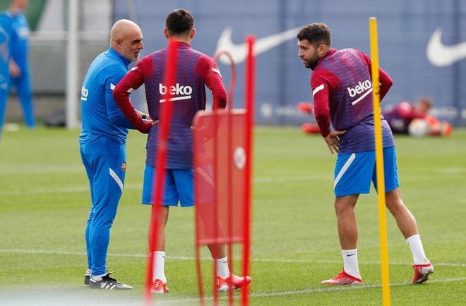 ¡El entrenamiento previo del Barça al comunicado de Koeman!