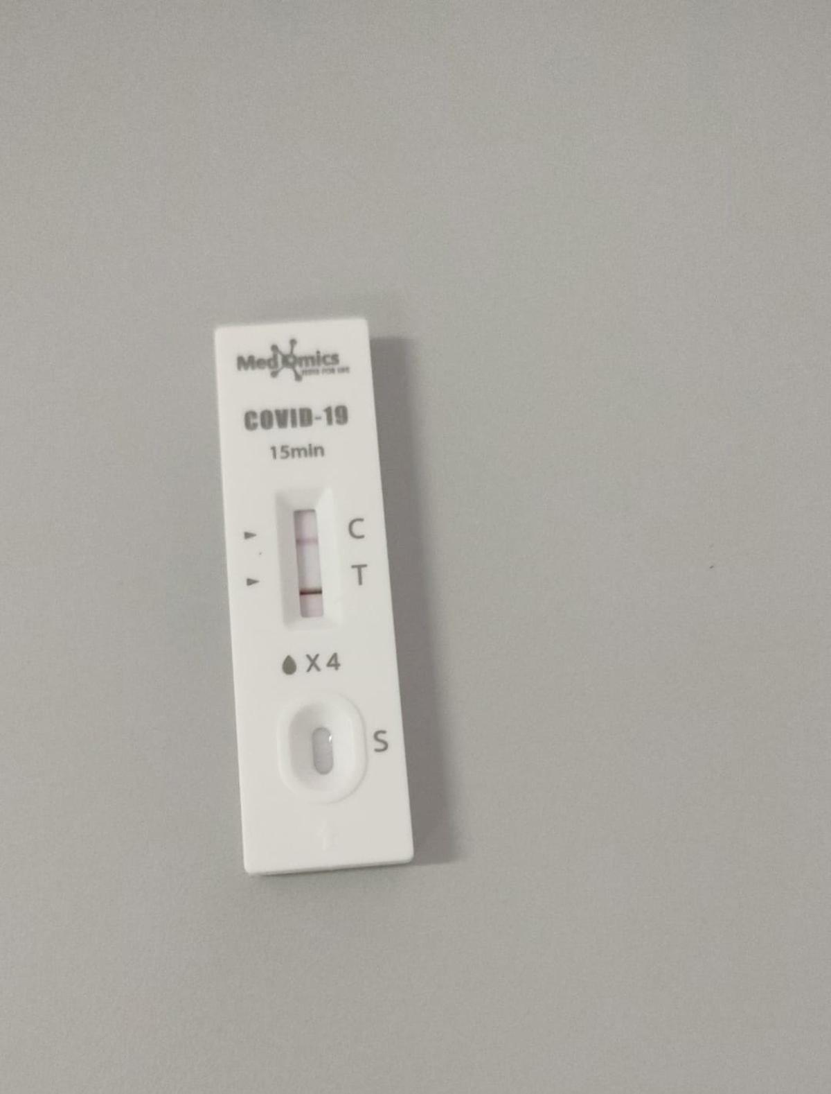 Test covid en una imagen de archivo.