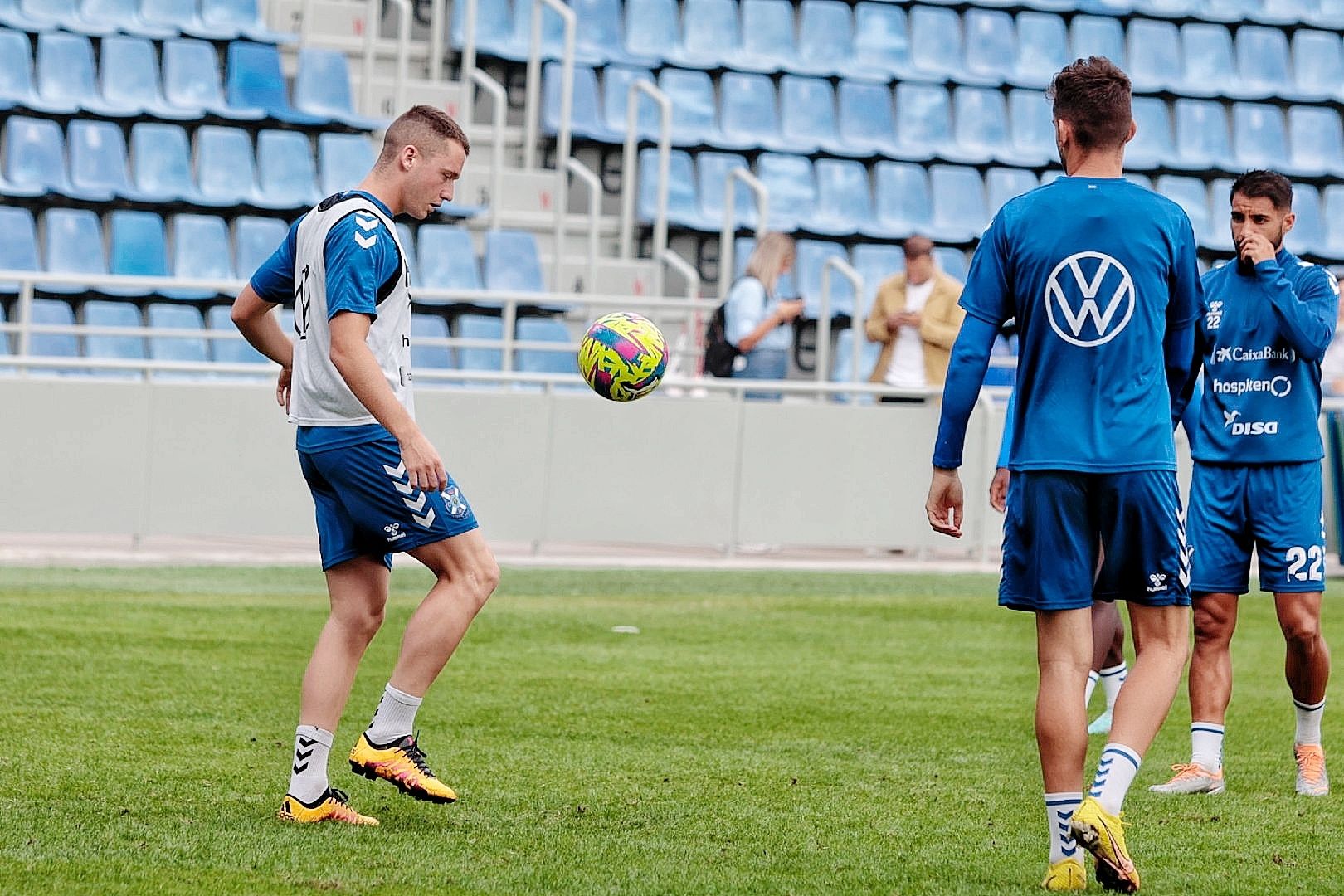 Entrenamiento a puerta abierta del CD Tenerife