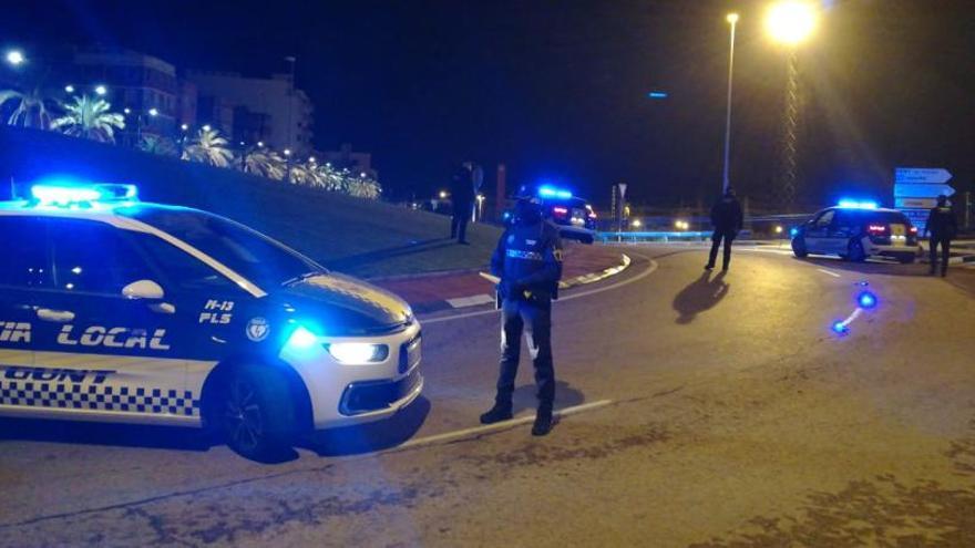 La policía de Sagunt puso nueve multas en la noche de Sant Josep