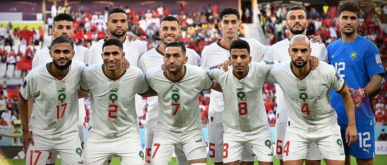 La selección de Marruecos.