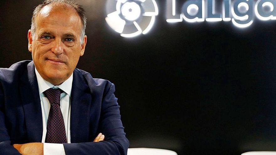 Javier Tebas, presidente de La Liga, en una imagen reciente.