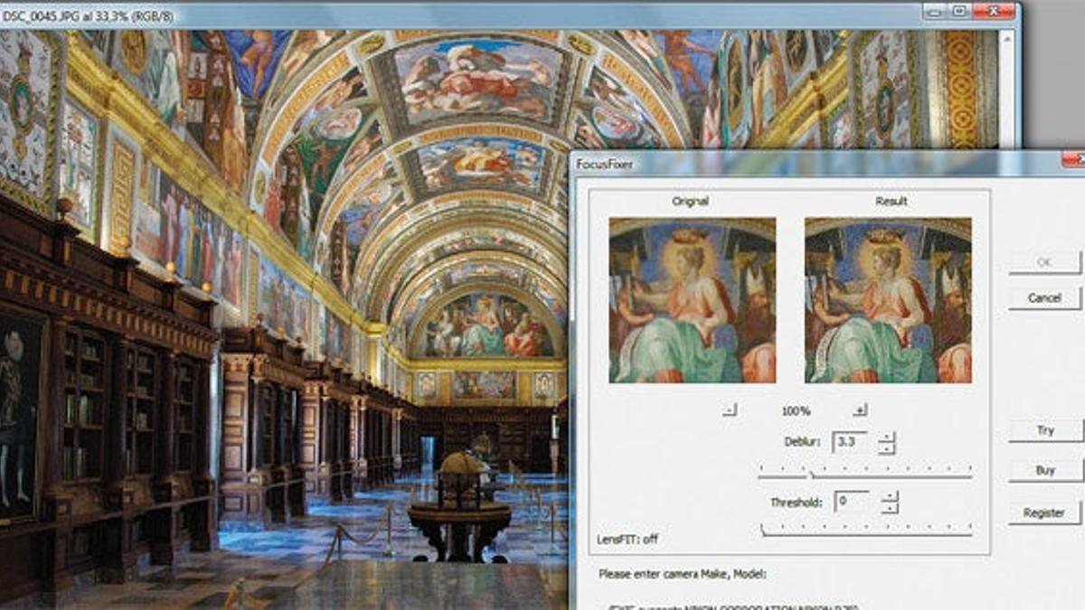 El filtro Focus-Fixer mejora
ampliamente la nitidez de la
fotografía.