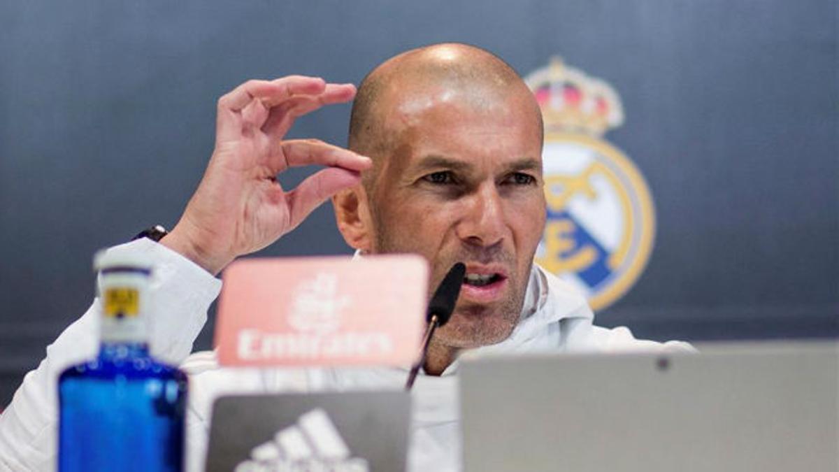 La rueda de prensa de Zinedine Zidane tras la goleada ante el Depor