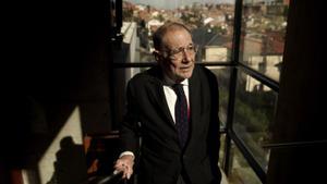 Javier Solana durante la entrevista.
