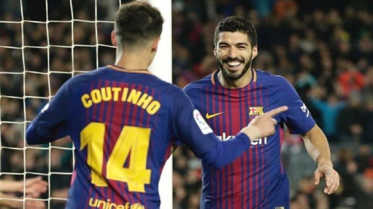 Luis Suárez respalda a su compañero Coutinho en su mala racha deportiva | Daily Express