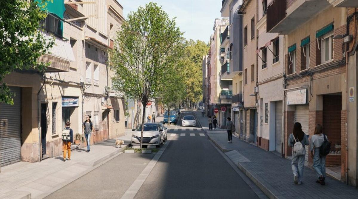 Imagen virtual de cómo quedarán las calles tras las obras