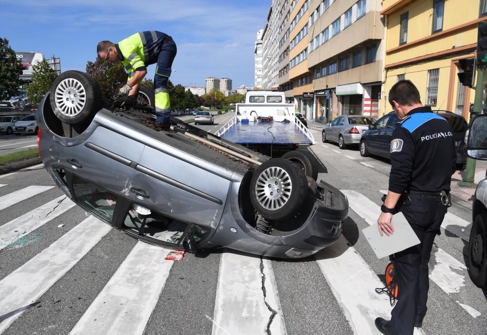 Accidente en la ronda de Outeiro