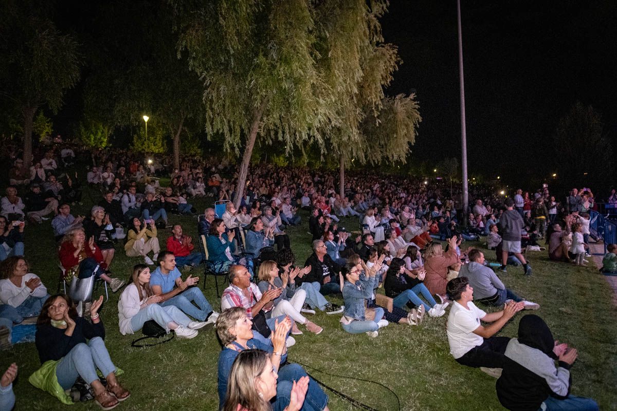 Fuegos artificiales en Badajoz en la noche de San Juan