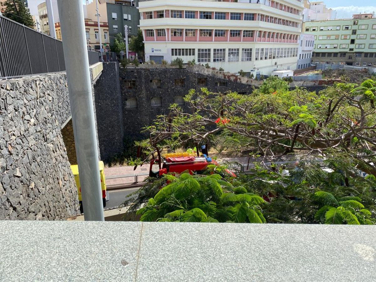 Zona donde se produjo la mañana del domingo el intento de suicidio.