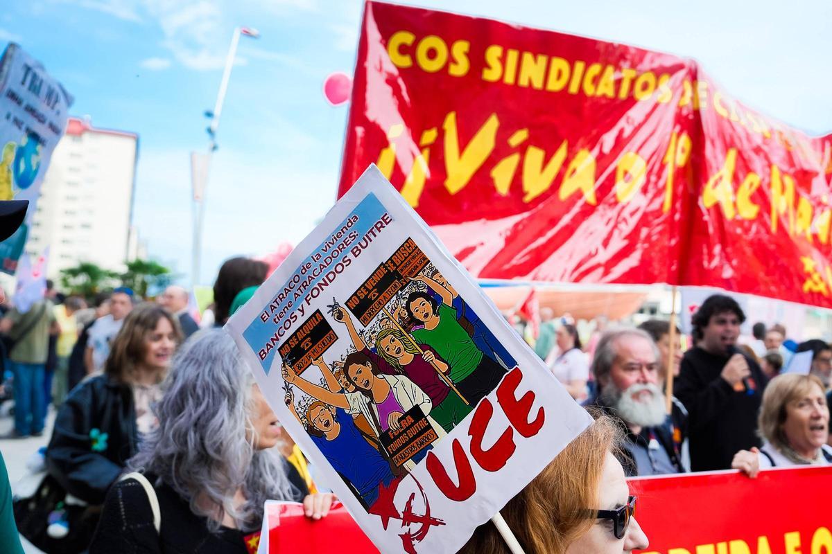Primero de Mayo en Vigo: por la paz, mejores salarios y vivienda digna