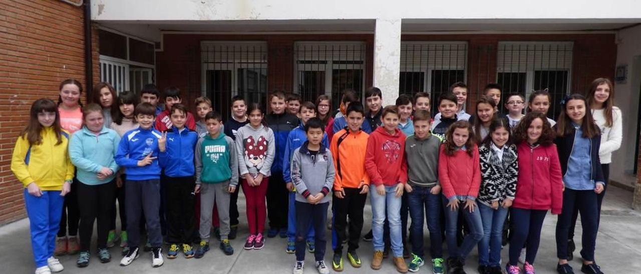 Los alumnos de sexto de Primaria del colegio Maestro Casanova.