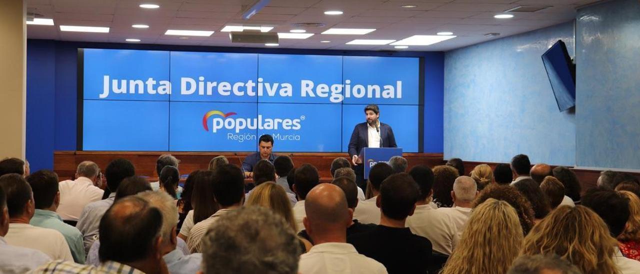 Reunión de la Junta Directiva Regional del PP.