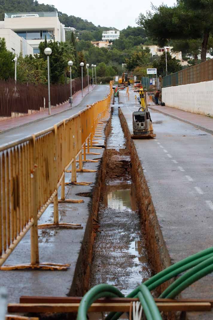 Obras de red eléctrica en sa Punta