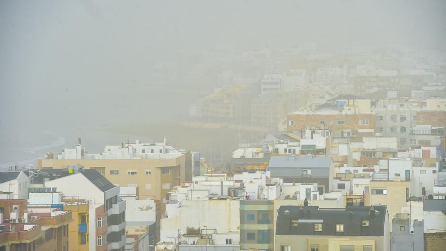 Calima en Gran Canaria y Lanzarote (14/01/2021)