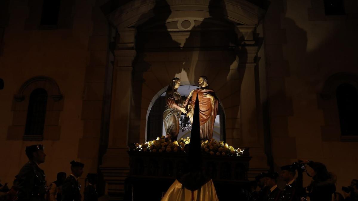 Un momento de la procesión de la Tercera Caída.