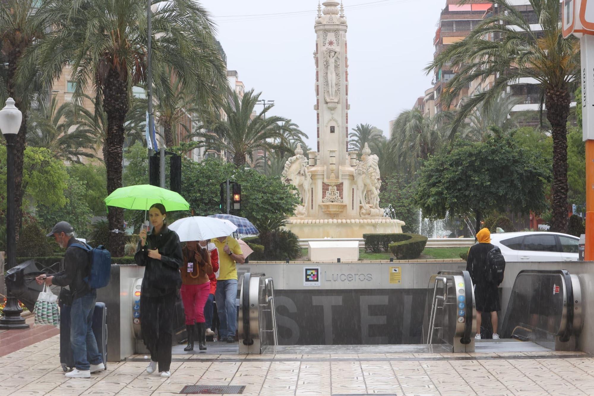 La DANA deja fuertes lluvias en Alicante