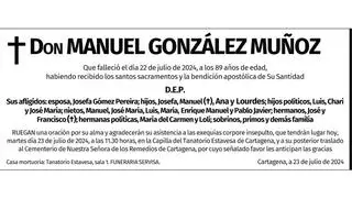 D. Manuel González Muñoz