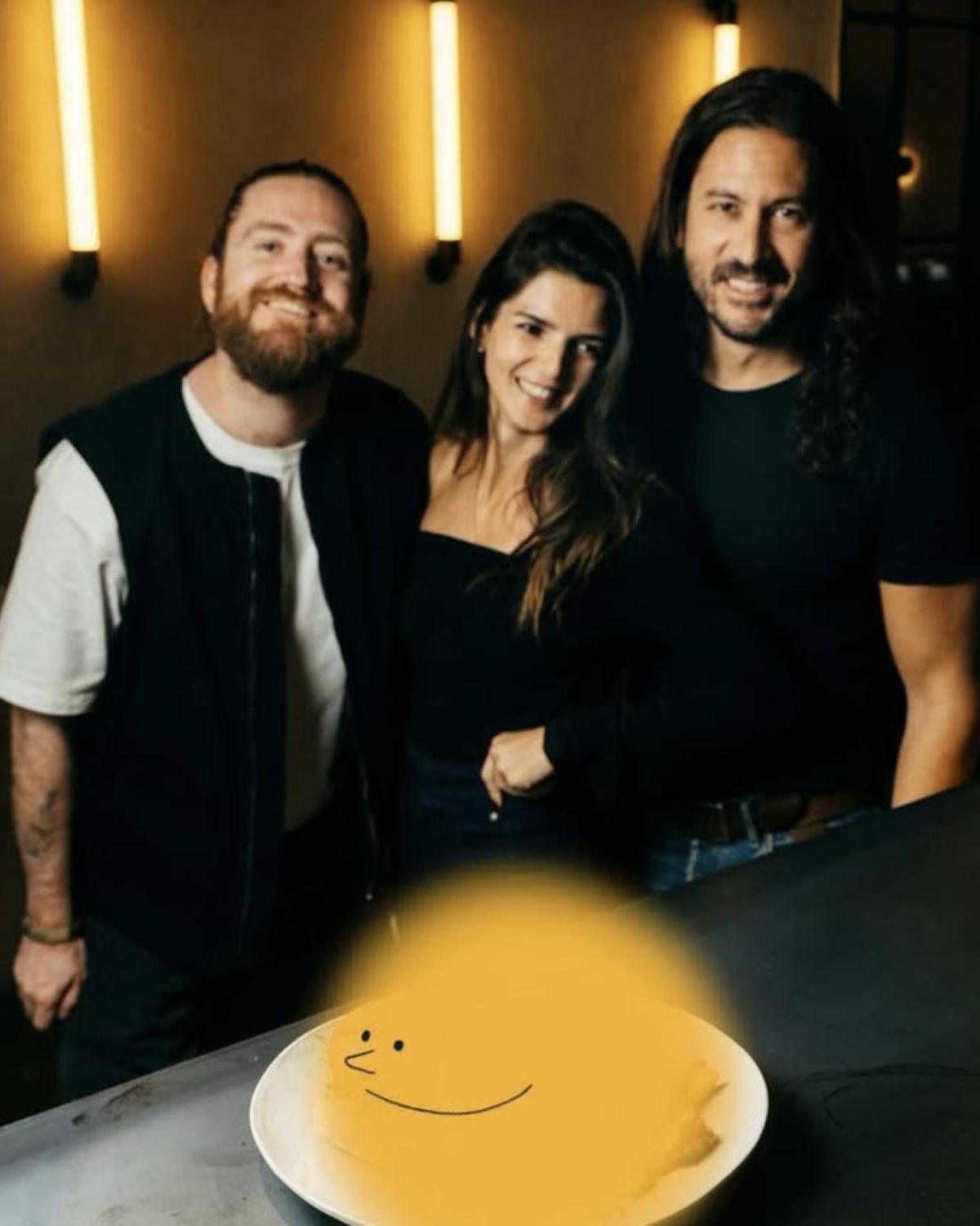 Víctor Pinacho, Clara Lago y José Lucena, los tres socios de La Huerta Funky Castizo