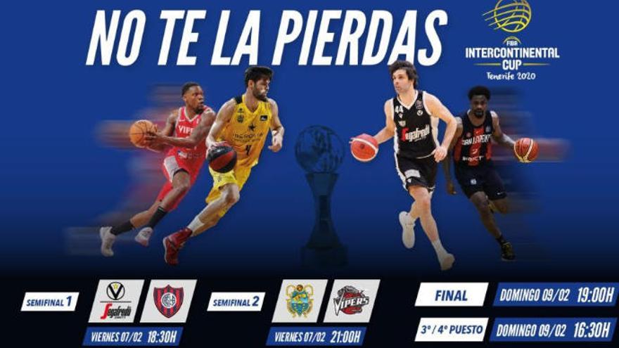 Cartel de FIBA Interncontinental Cup - Tenerife 2020