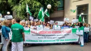 Las enfermeras lanzan un SOS por las Urgencias del Clínico