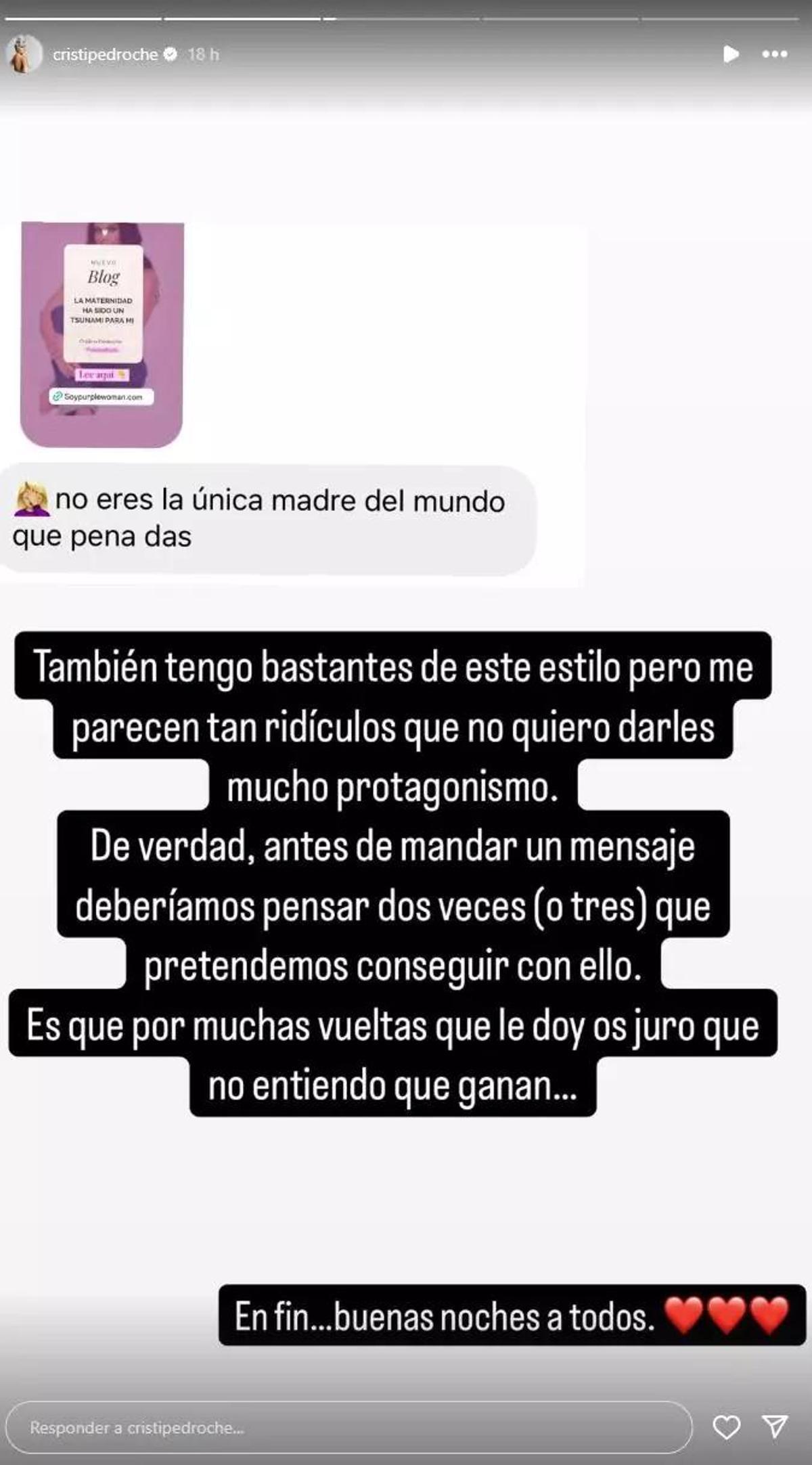 Publicación de Cristina Pedroche en Instagram