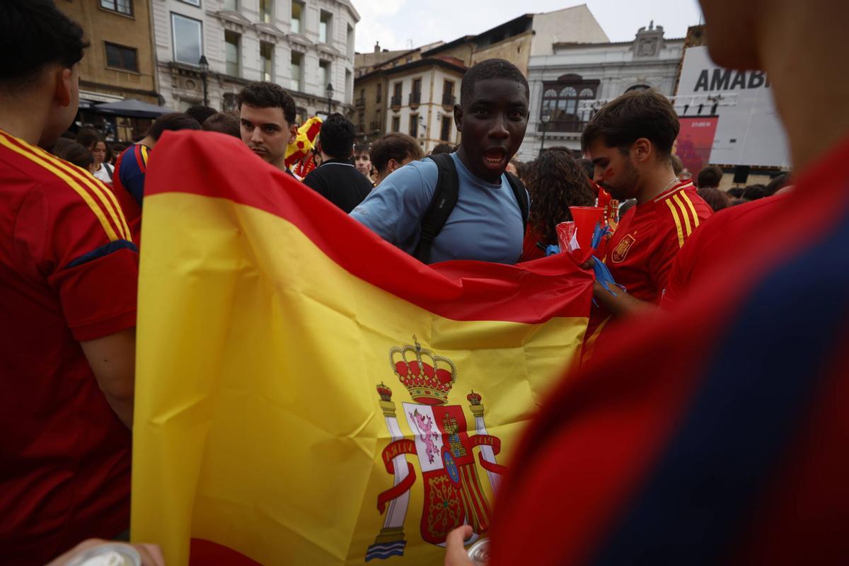Así se vivió el partido de España contra Francia en Oviedo