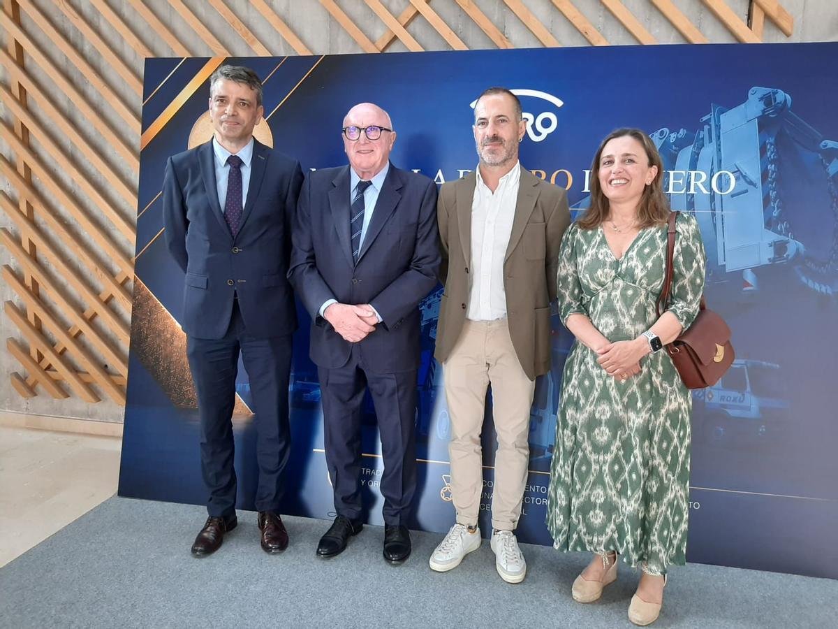 Por la izquierda, Juan Carlos Campo, José Manuel García, Ángel García y María Calvo