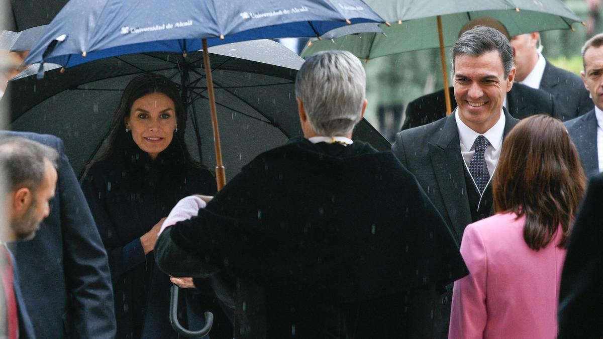 Pedro Sánchez y la reina Letizia.