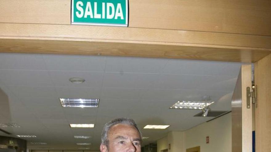 Raimundo Abando, ayer, en la sede de la Autoridad Portuaria.