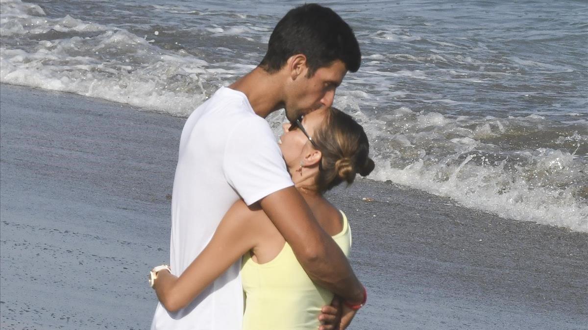 lmmarco49302350 tennisplayer novak djokovic and jelena ristic on holidays in190802164246 lmmarco49302350 tennisplayer novak djokovic and jelena ristic on holidays in190802164246